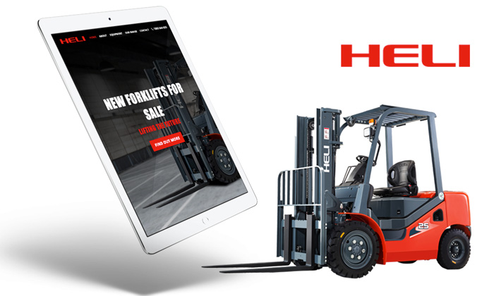 heli forklifts web design