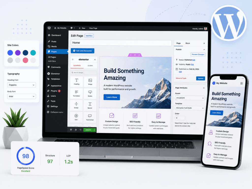 custom wordpress device mock ups